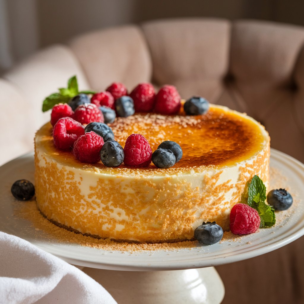 Big Crème Brûlée Cake