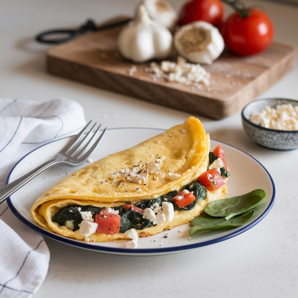 Mediterranean Breakfast Omelette